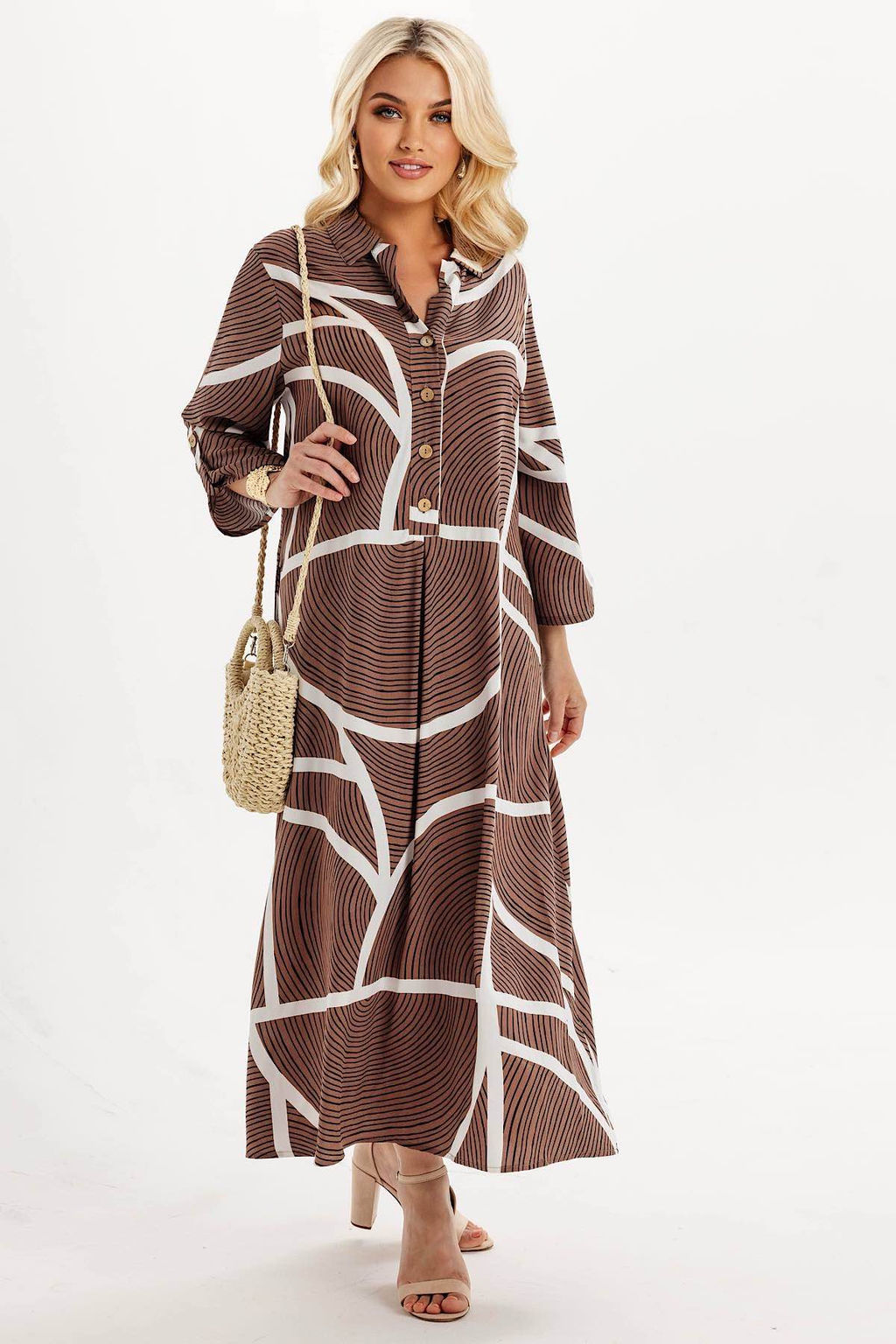 Платье 6145/07/Кофейный