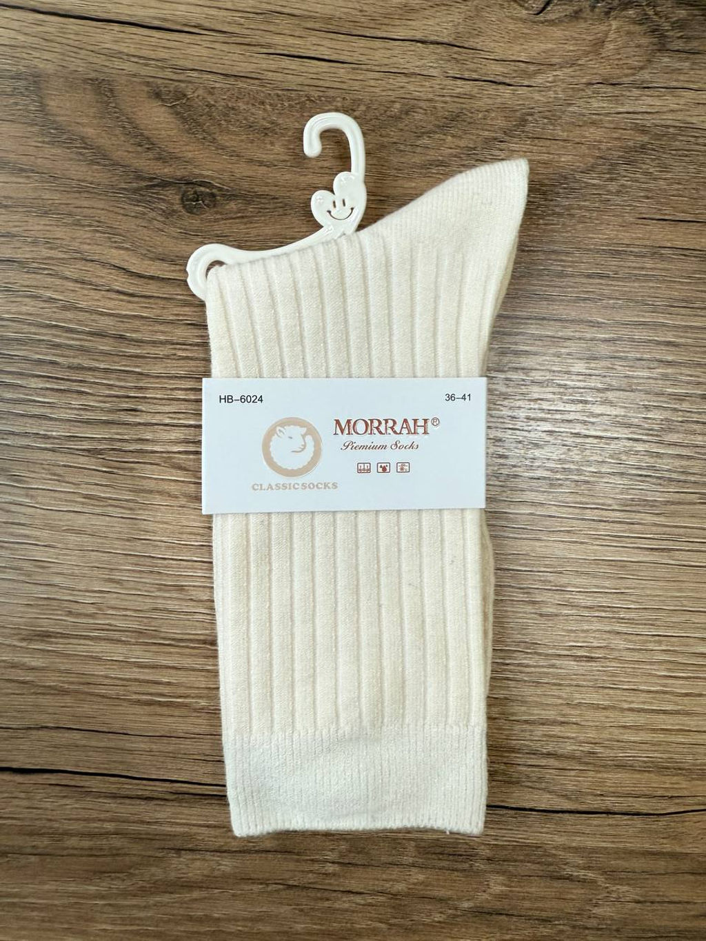 BK833 Носки, 1 пара (кашемир) СЛИВКИ