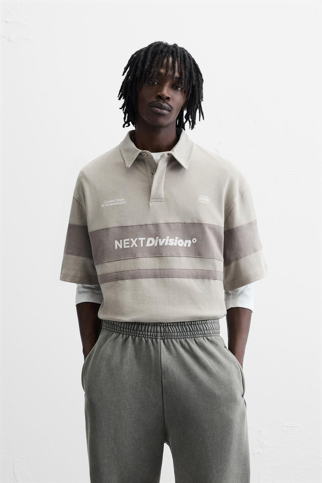 WASHED COLOUR BLOCK POLO SHIRT - Zara фото 2
