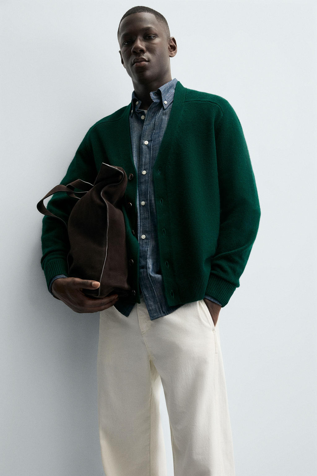 WOOL AND CASHMERE CARDIGAN - Zara фото 6