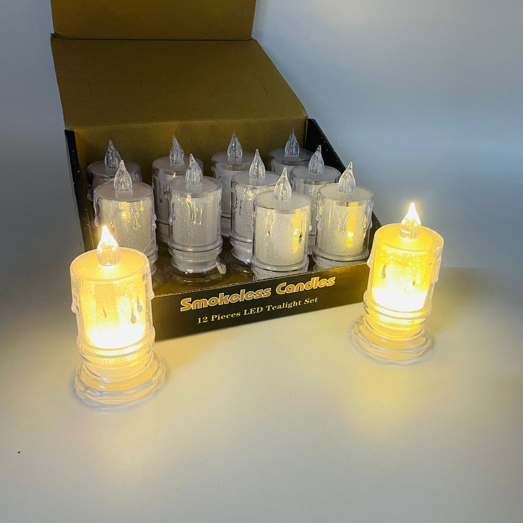 Новогодний декор Ночник - Свеча средняя 9 см (12 шт в уп) - Ип лебедев о.ю фото 2