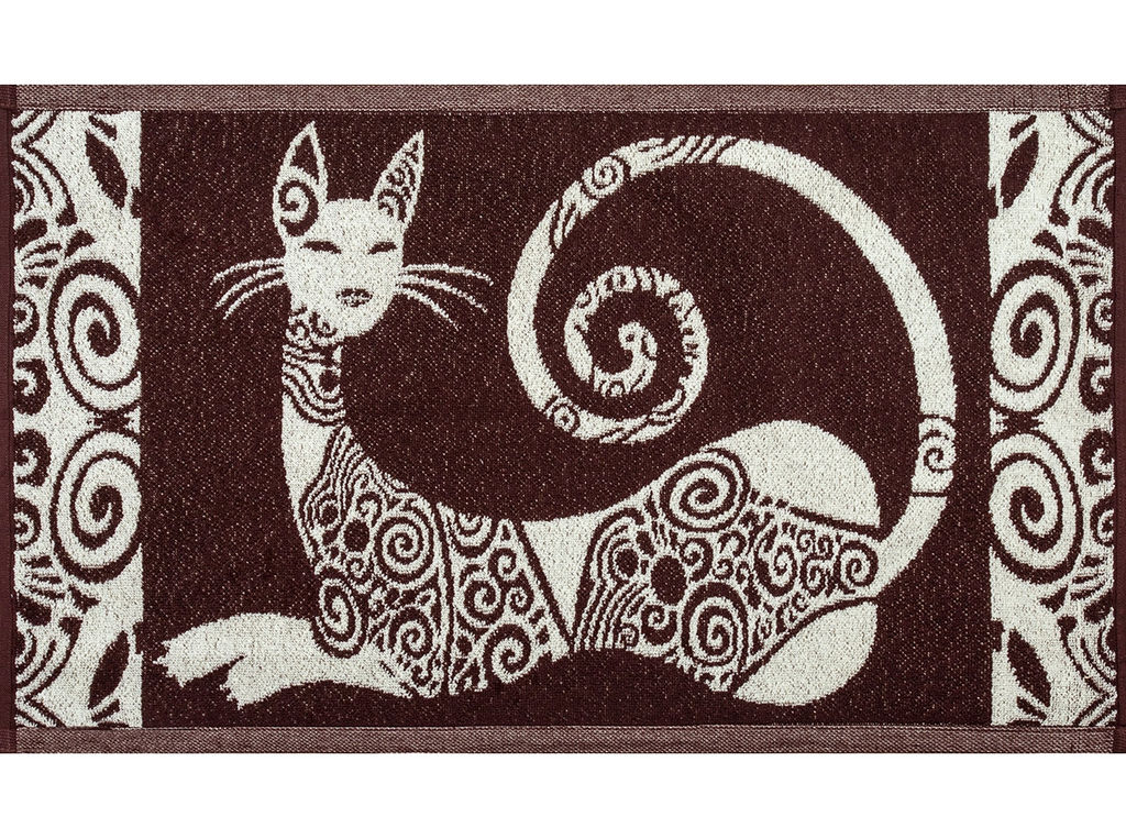 Полотенце махровое 6с104.411ж1 Анжелина (шоколад) 67х40см