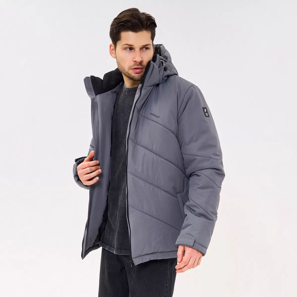 RODOS Куртка зимняя мужская мембрана М-318 Серый
