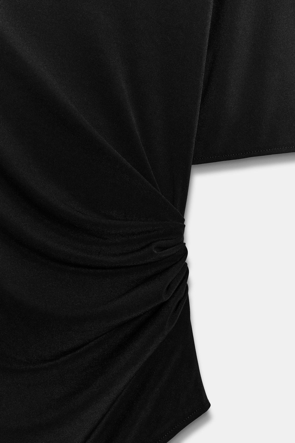 TOP CREPE DRAPEADO / Negro - Zara фото 8