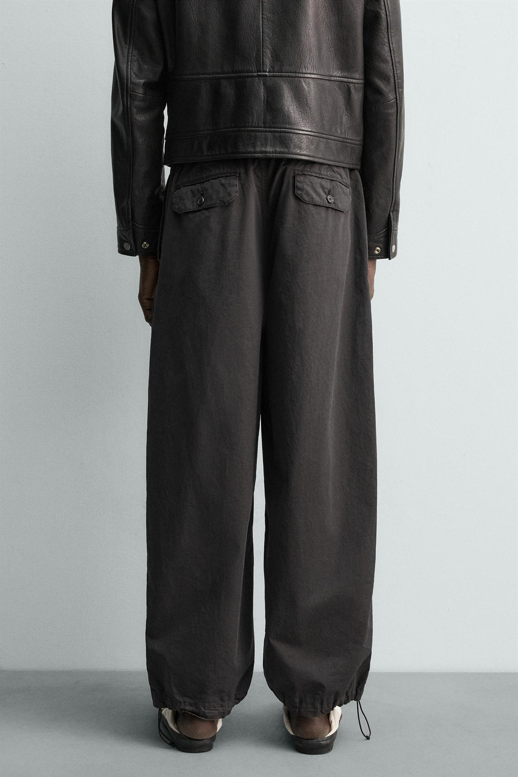PANTAL?N RELAXED FIT ALGOD?N AARON LEVINE X ZARA / Negro  фото 3