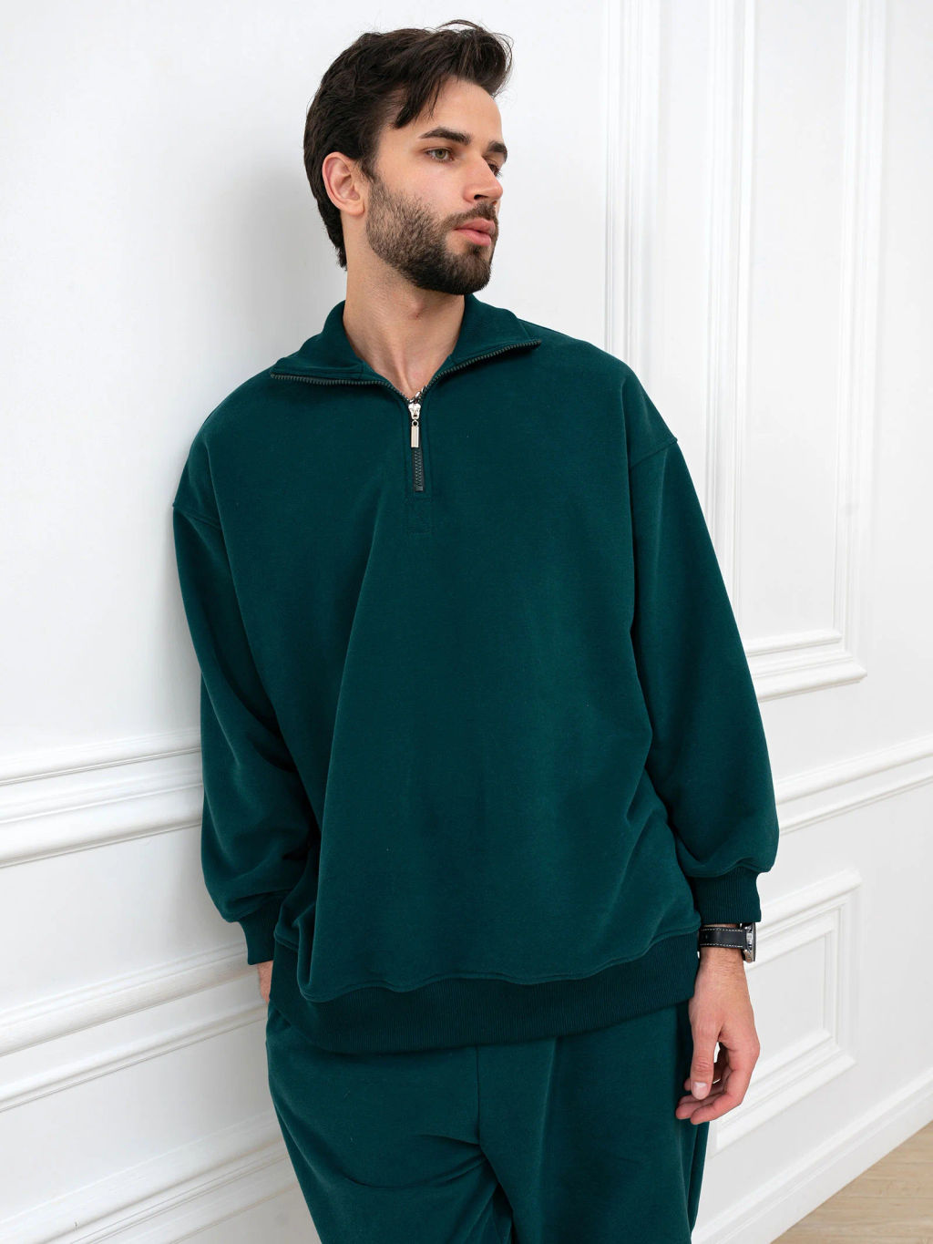 Толстовка мужская Пич Изумрудный - Modamica фото 4