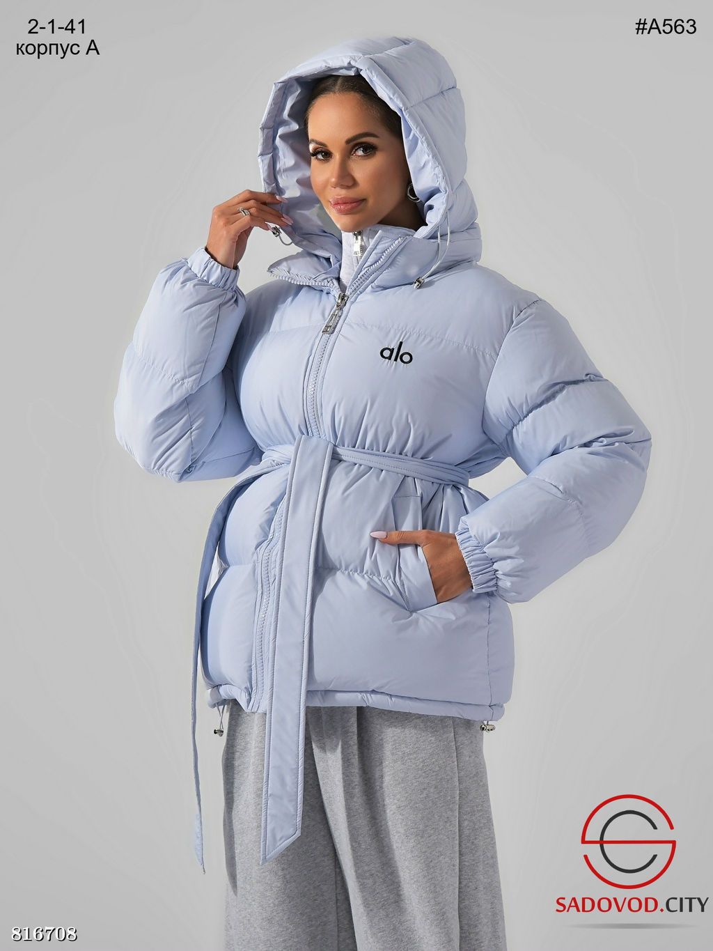 Зимняя дутая женская куртка с капюшоном - Bruno фото 2