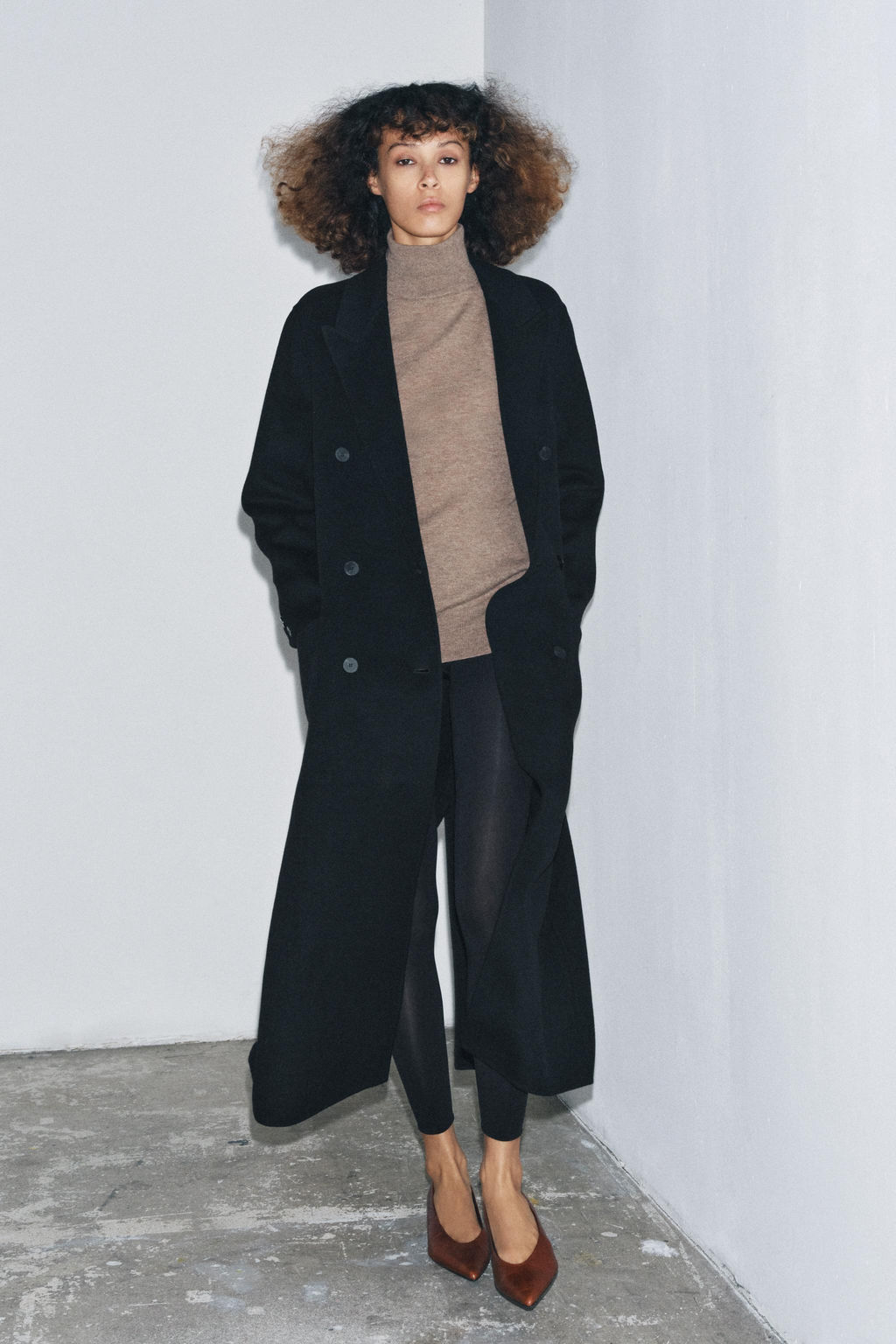 WOOL BLEND COAT ZW COLLECTION LIMITED EDITION - Zara фото 3