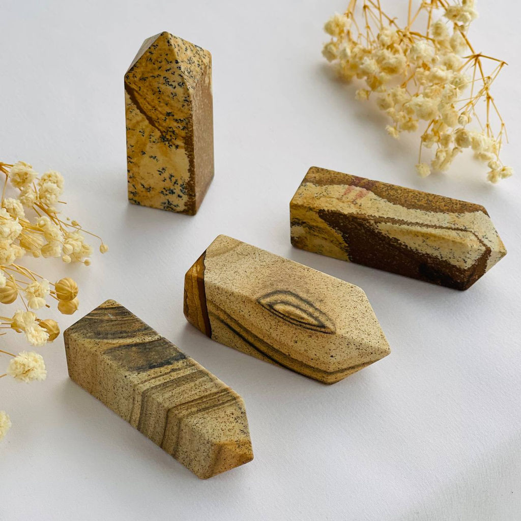 Кристалл из песочной Яшмы