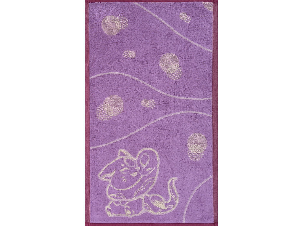 6с104.411ж1 Оки-Доки(фиалка3) Полотенце махровое 67х40см
