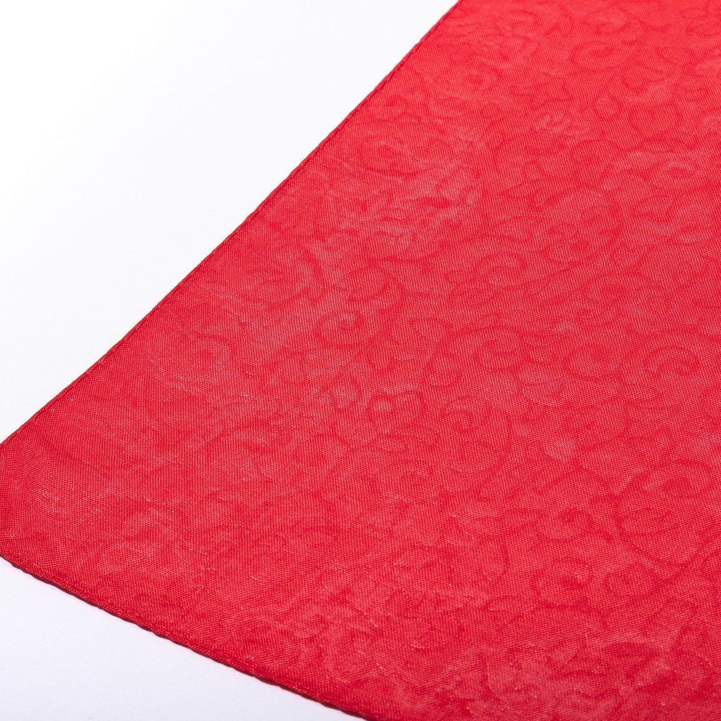 Платок турецкий на голову, однотонный MAGROM, красный, 90 х 90 см, из 100% хлопка