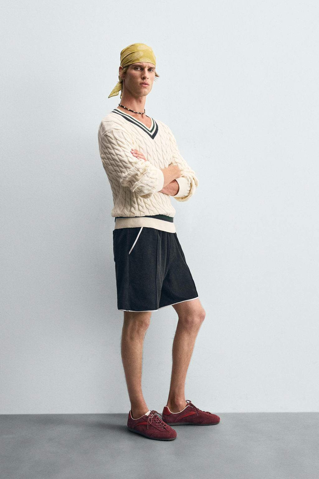 CONTRAST TOWELLING BERMUDA SHORTS - Zara фото 13