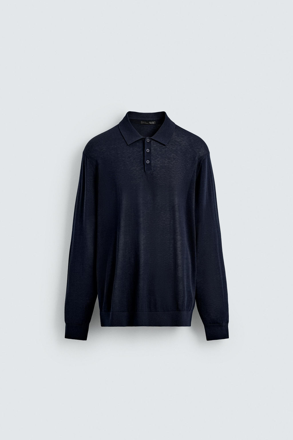 KNIT COTTON-SILK POLO SHIRT - Zara фото 7