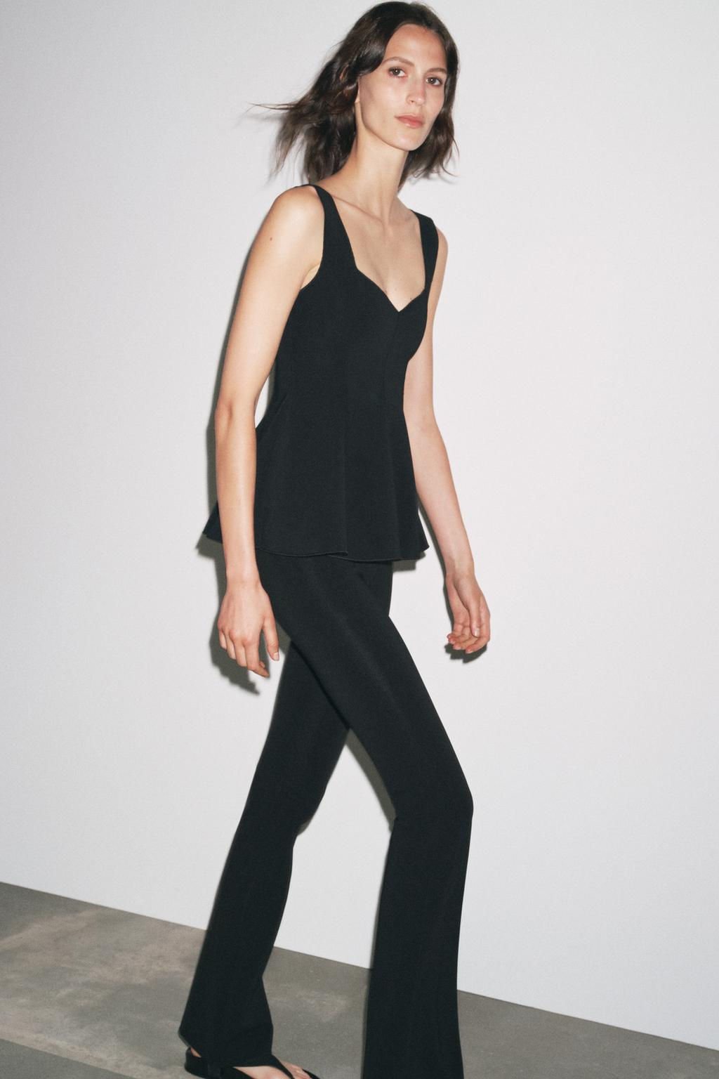 STRETCH FLARE TROUSERS - Zara фото 9