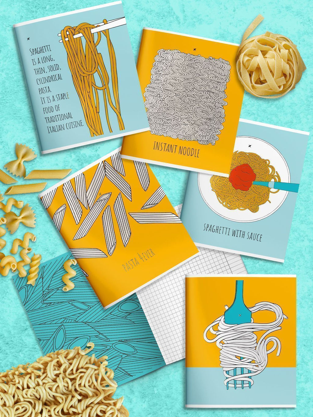 Цена за 2 шт. Тетрадь 48 л. А5 клетка, на скрепке, офсет LOREX PASTA POINT мелованный картон, запечатка ...