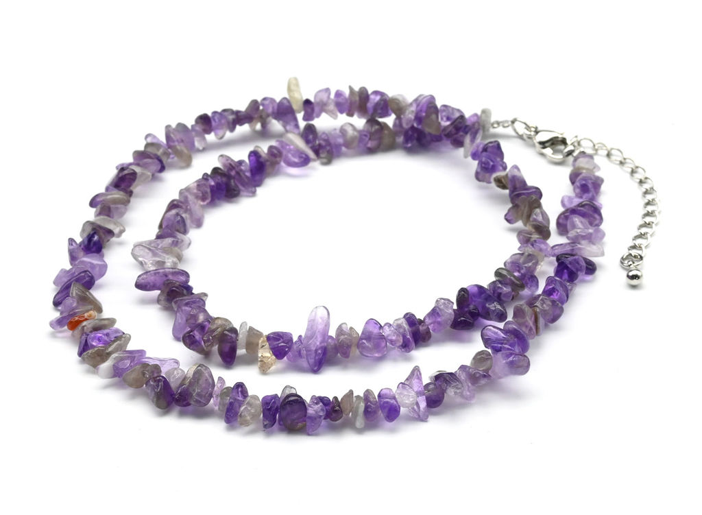 Бусы из аметиста крошка, 44см
