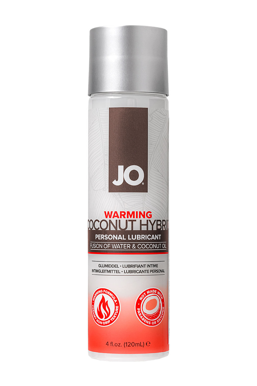 Гибридный лубрикант на основе воды и кокосового масла JO Coconut Hybrid Warming разогревающий, 120мл