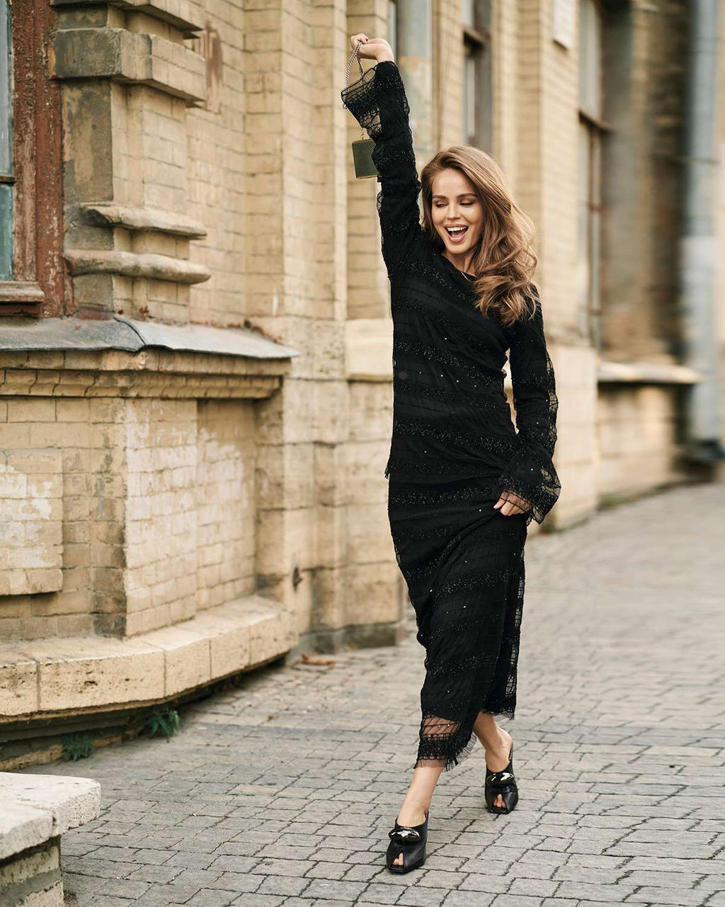 юбка макси из сетки с вышивкой и люрексом - Sahar art lab фото 7