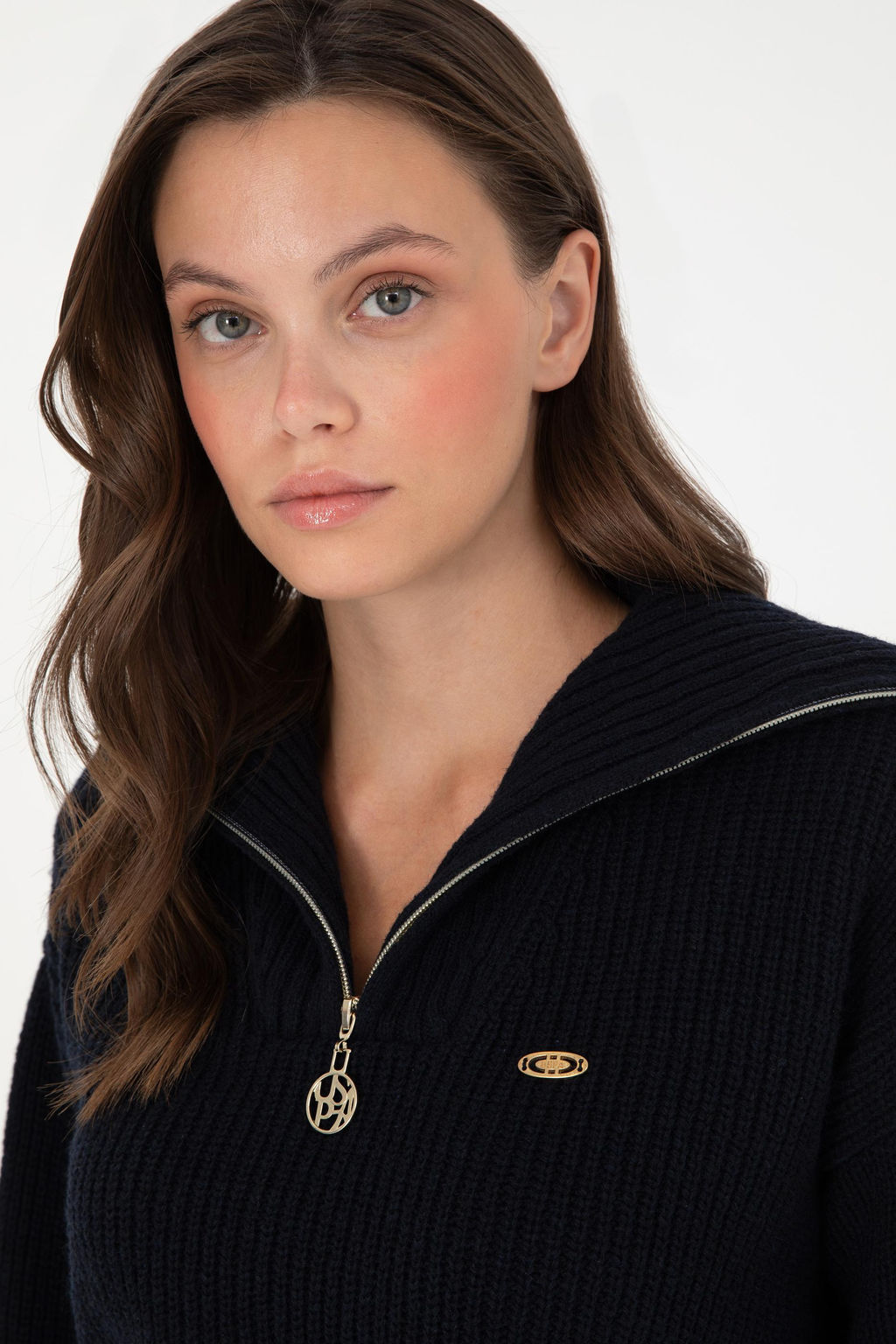 Женский темно-синий свитер Неожиданная скидка в корзине - U.s. polo assn фото 2