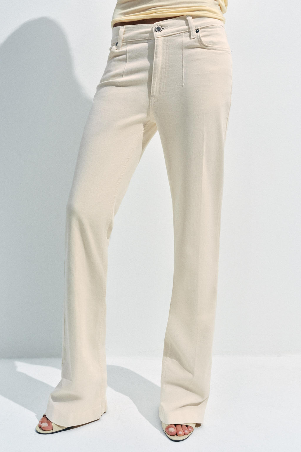 JEANS ZW COLLECTION BOOTCUT TIRO MEDIO / Crudo - Zara фото 10