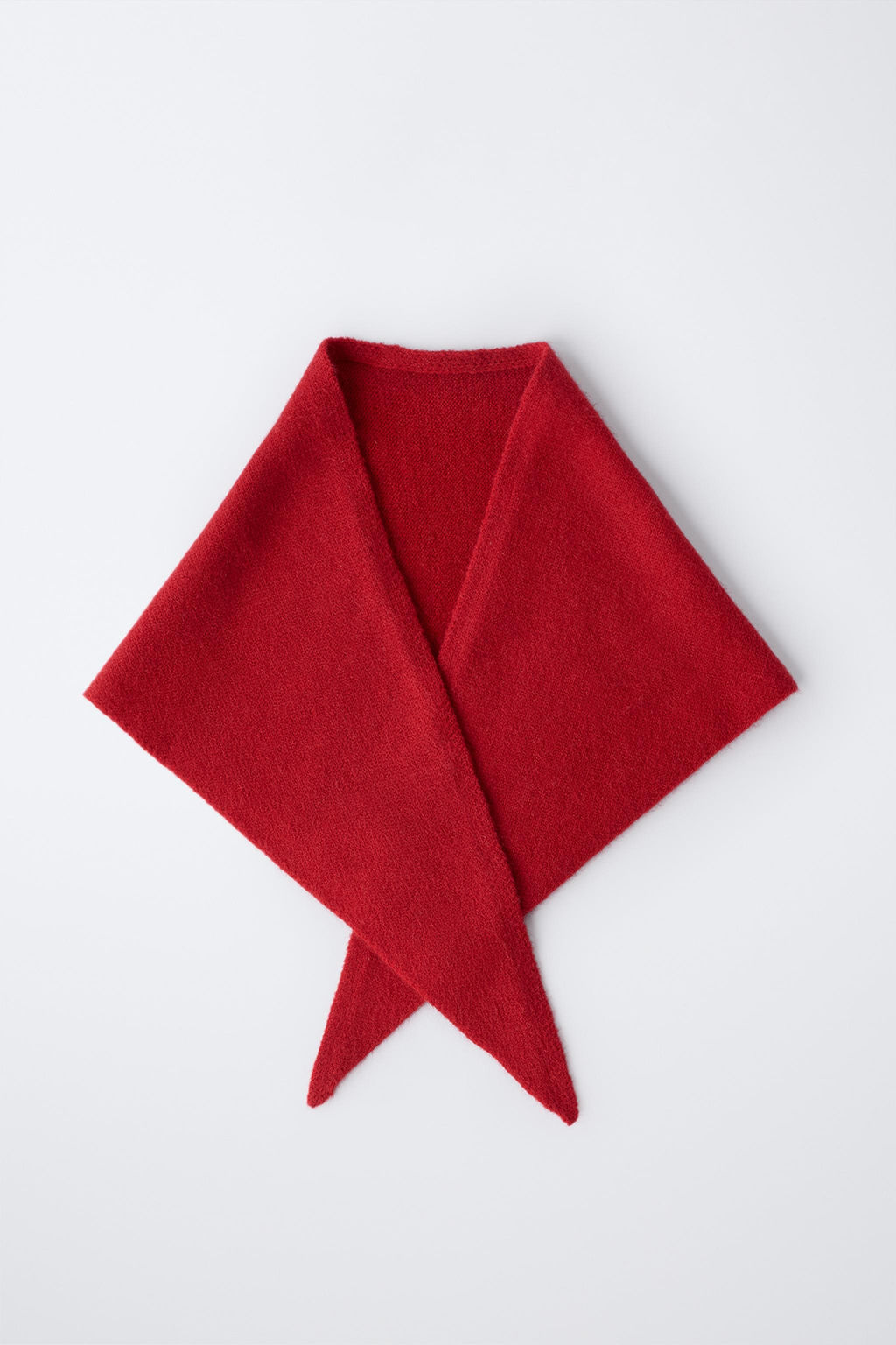 FINE KNIT TRIANGULAR SCARF - Zara фото 4