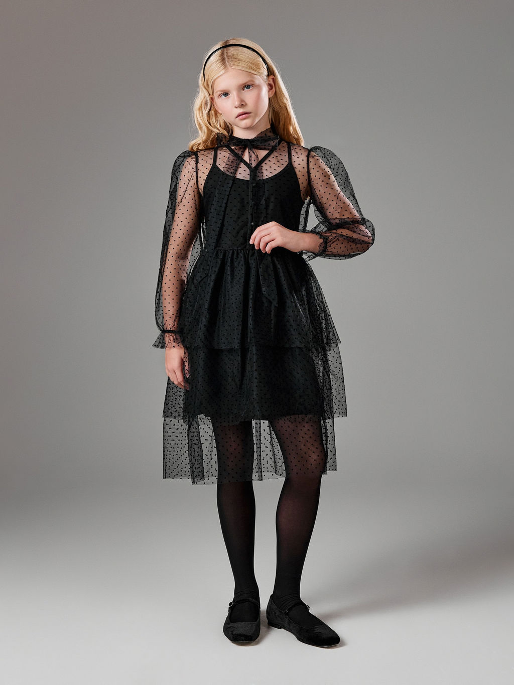 ACOOLA / Платье детское для девочек Mena черный фото 3