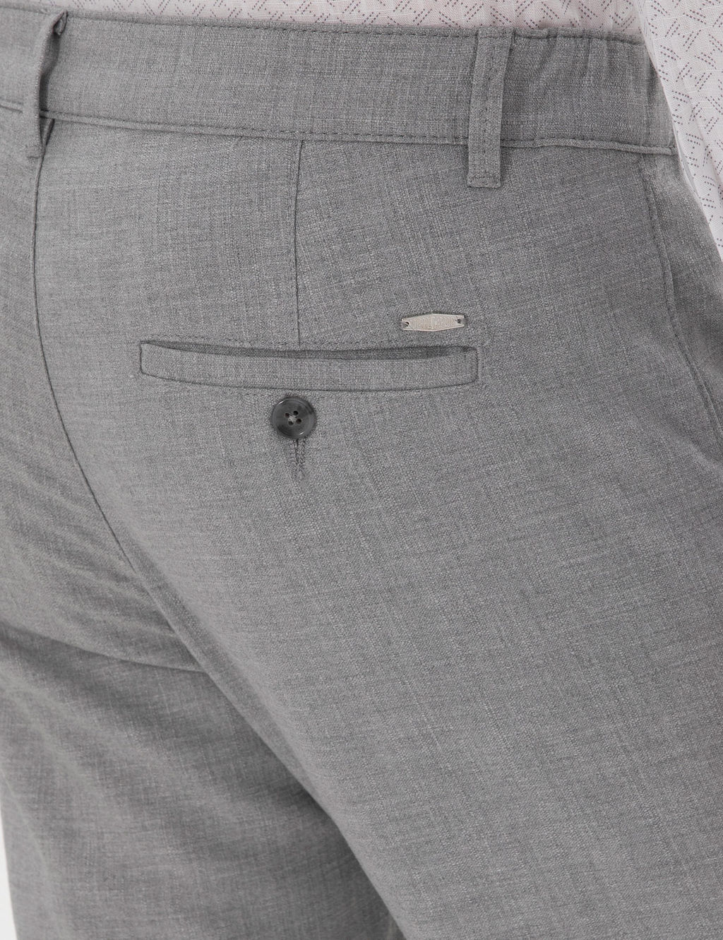 Gri Slim Fit Kanvas Pantolon - Pierre cardin фото 6