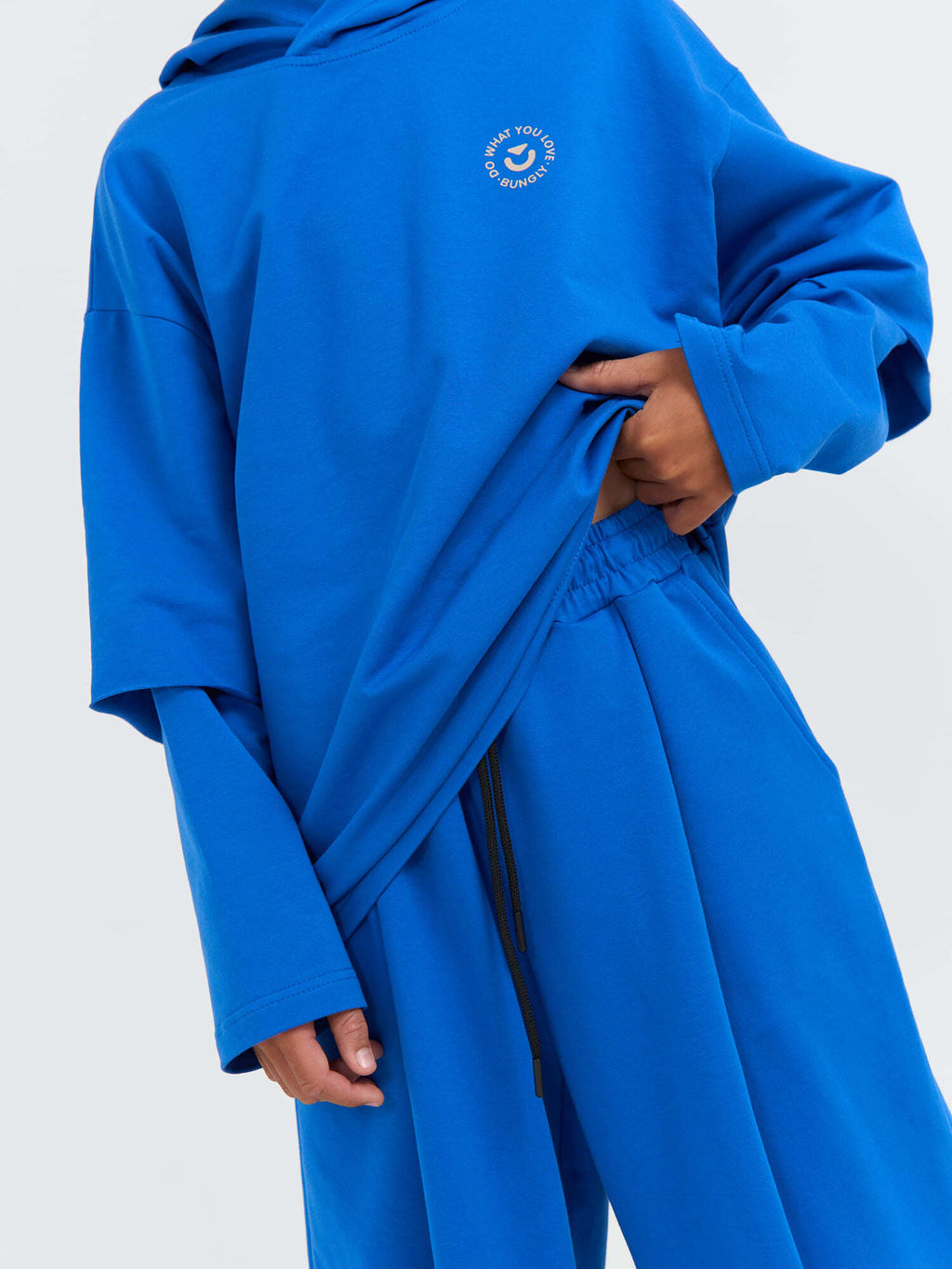 Джоггеры оверсайз облегченные Электрик с карманами 7+ - Bungly фото 7