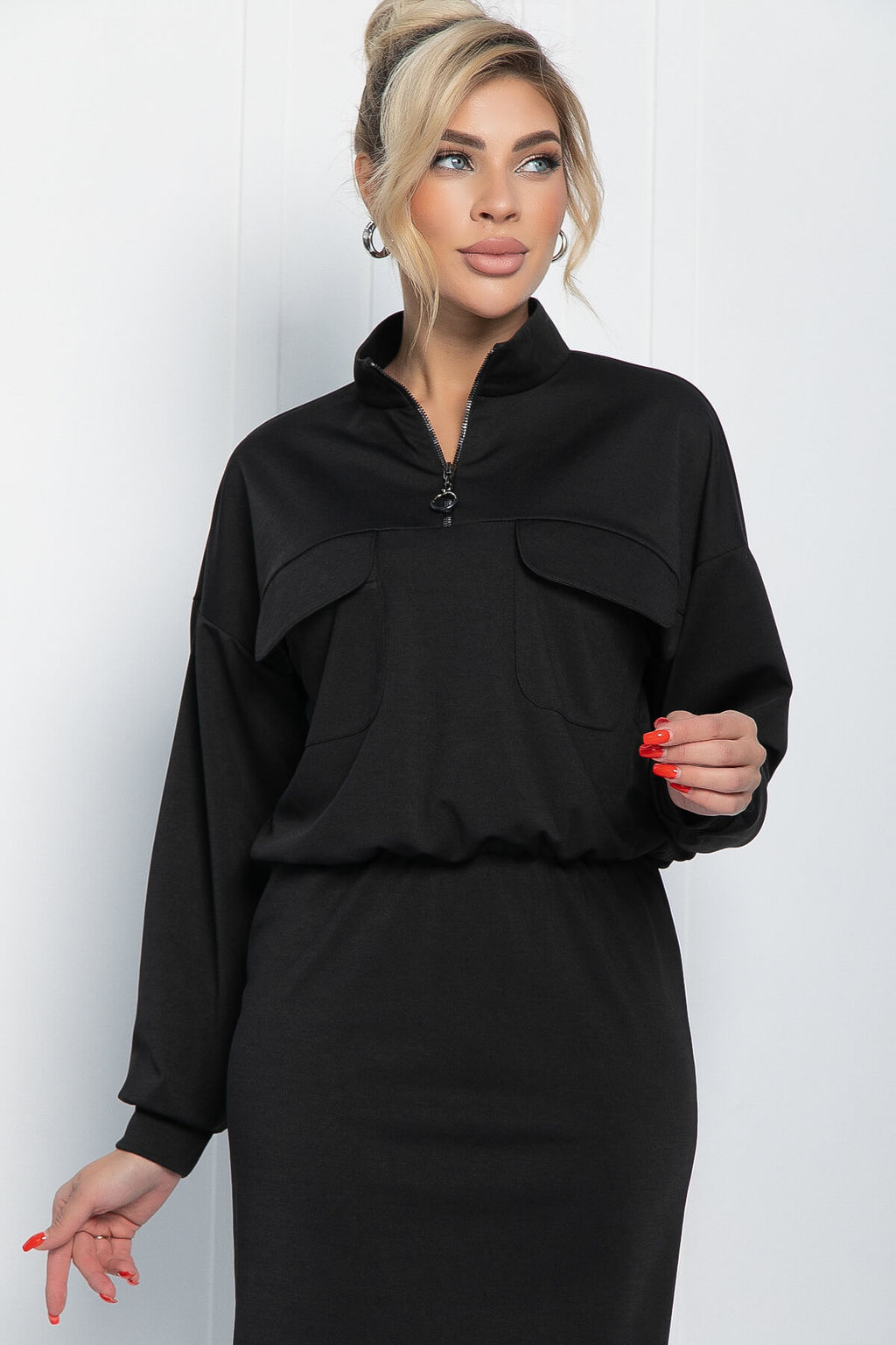 Платье Сибирский ритм (черное) П11621 - Lt collection фото 5