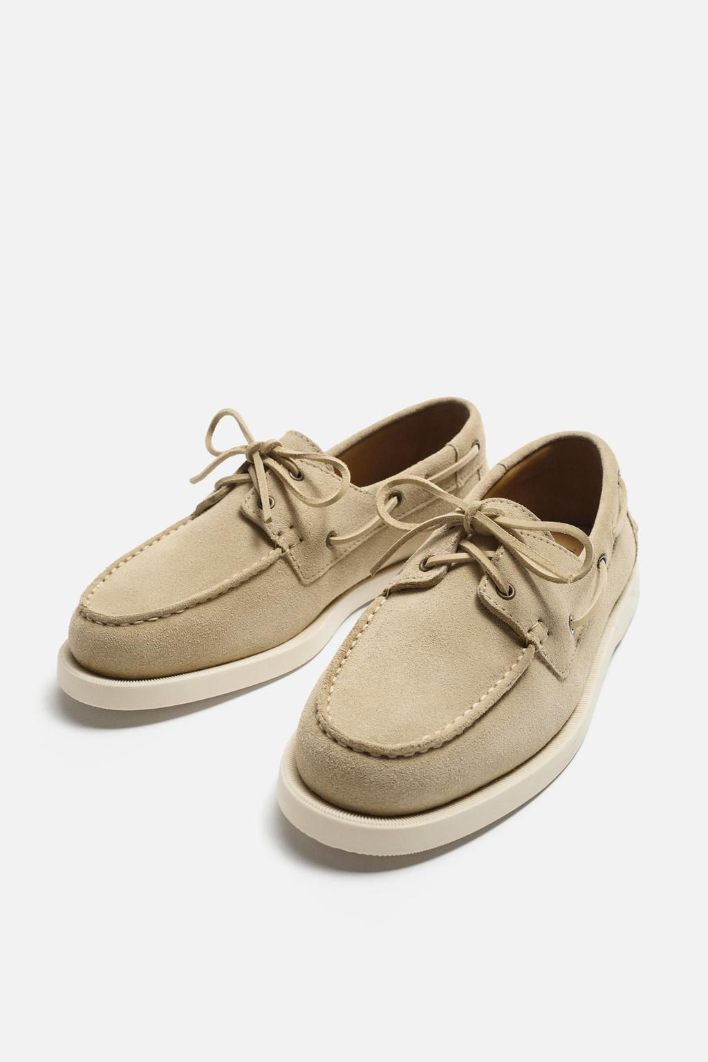 LEATHER DECK SHOES - LIMITED EDITION - Zara фото 6