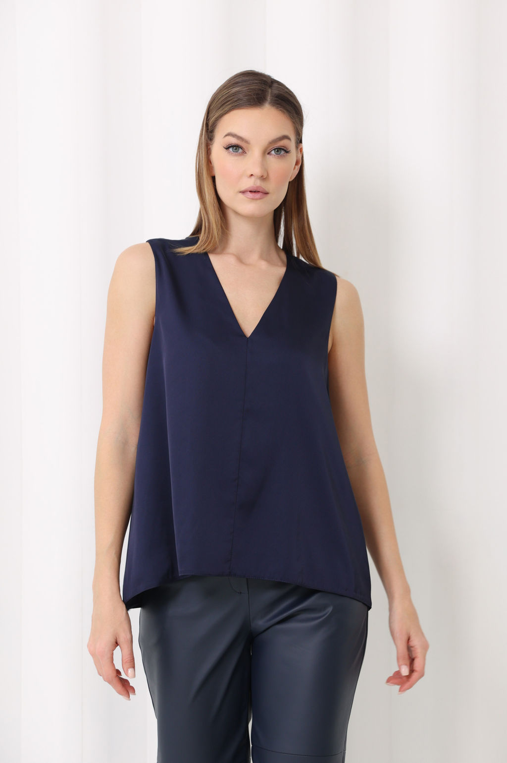 Топ свободного кроя из шёлка - Looklikecat фото 4