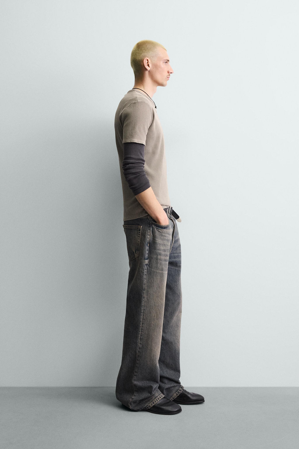 CAMISETA PUNTO SLIM FIT ESTRUCTURA / Arena - Zara фото 4