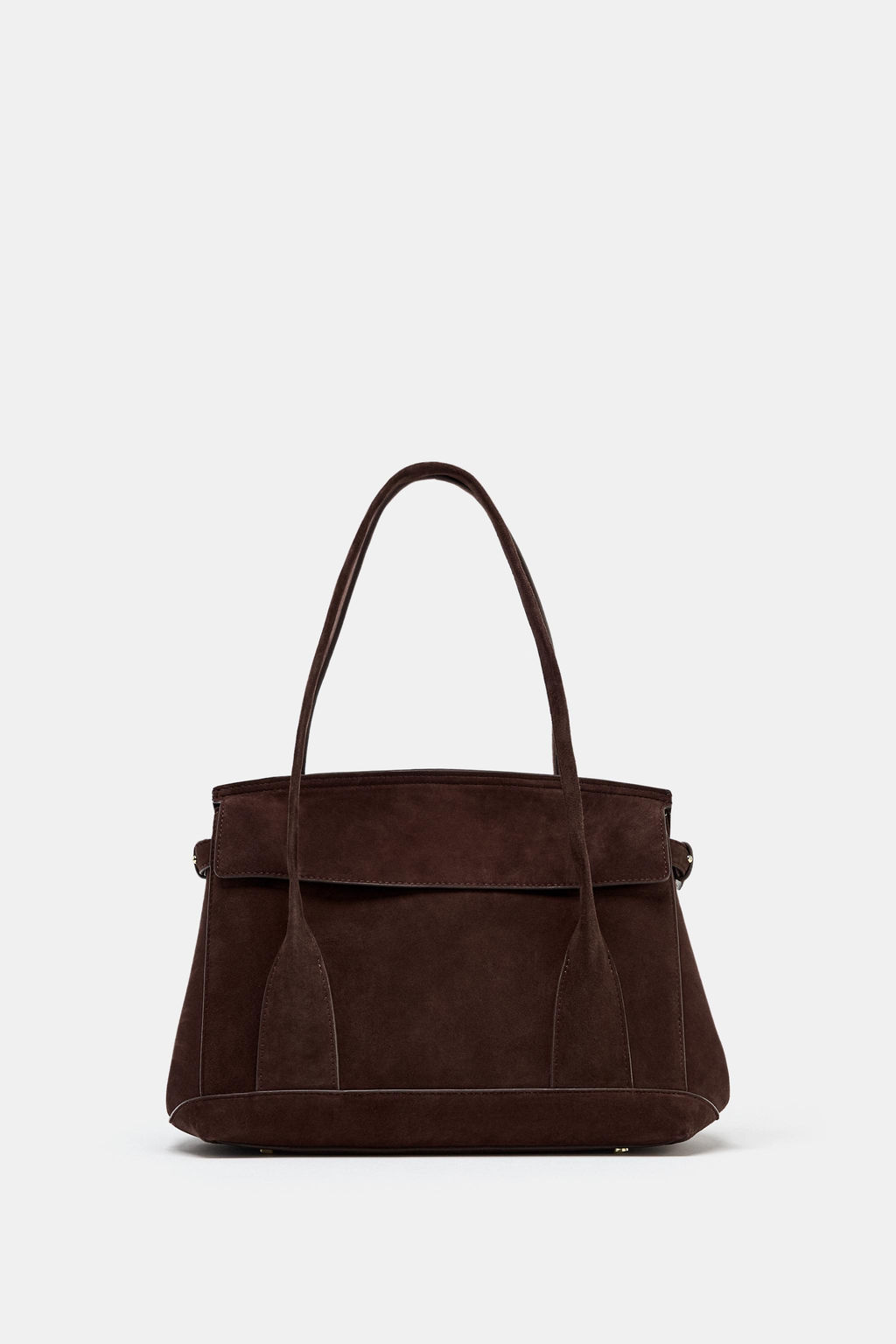 SPLIT SUEDE LEATHER CITY BAG