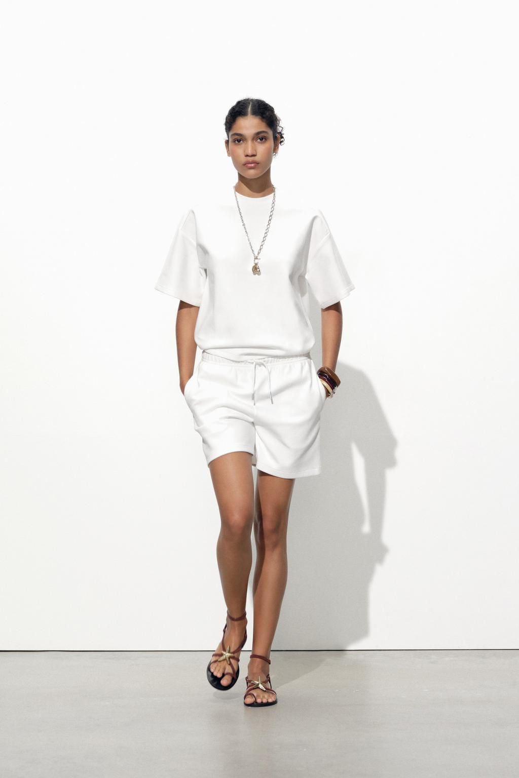 SHORT SLEEVE INTERLOCK SWEATSHIRT