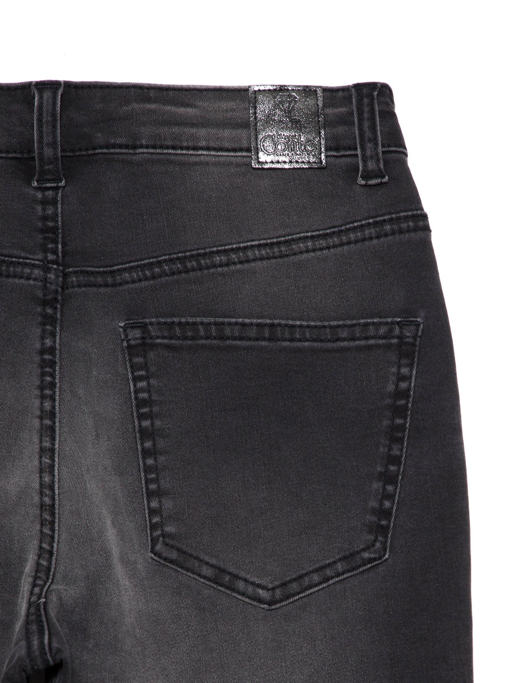 CONTE Моделирующие eco-friendly джинсы skinny с высокой посадкой CON-225 Lycra® washed black - Conte elegant фото 8