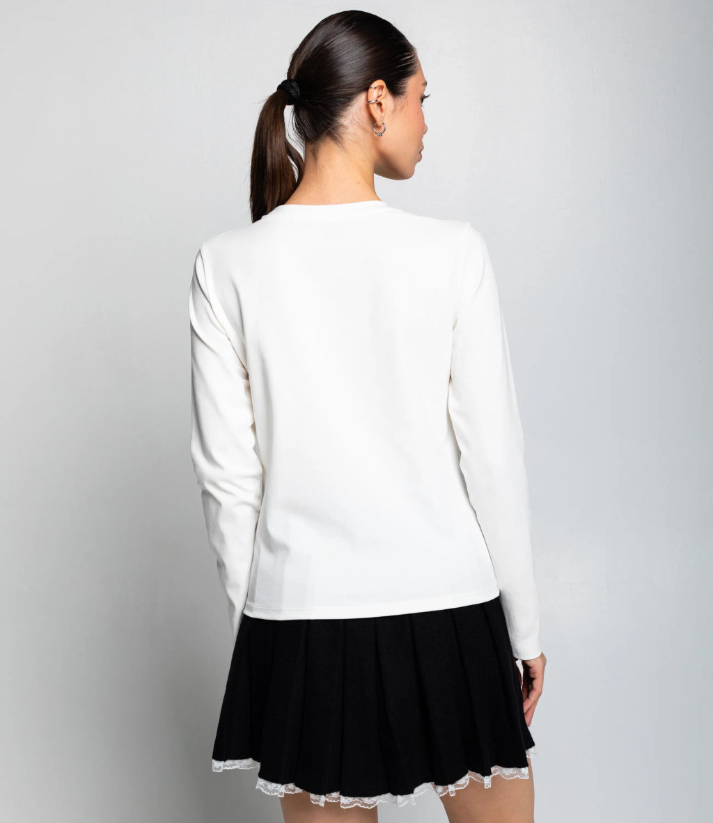 Лонгслив #КТ8921 (2), молочный - Dommod фото 3