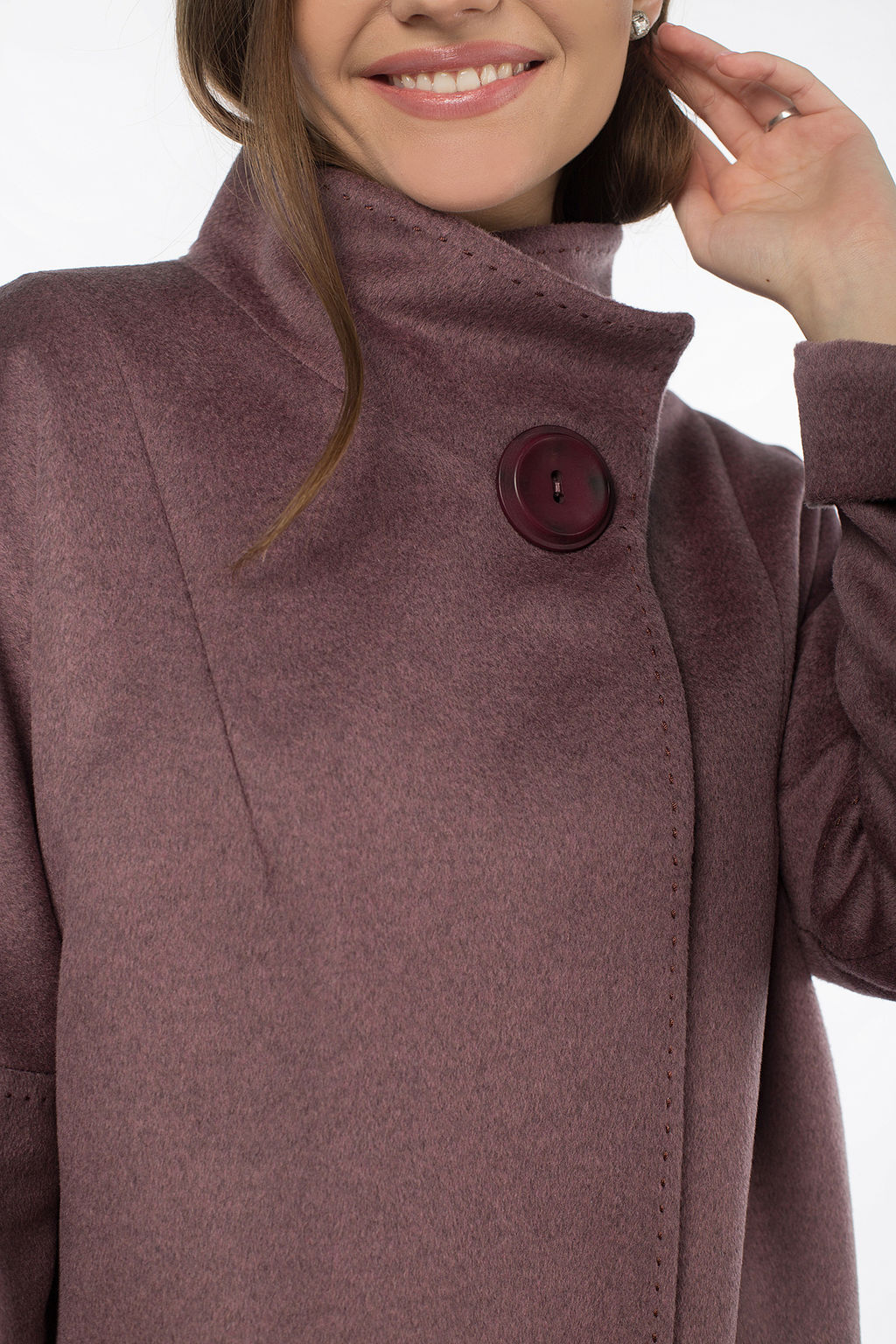 Пальто шерсть 80% женское демисезонное - El podio фото 5