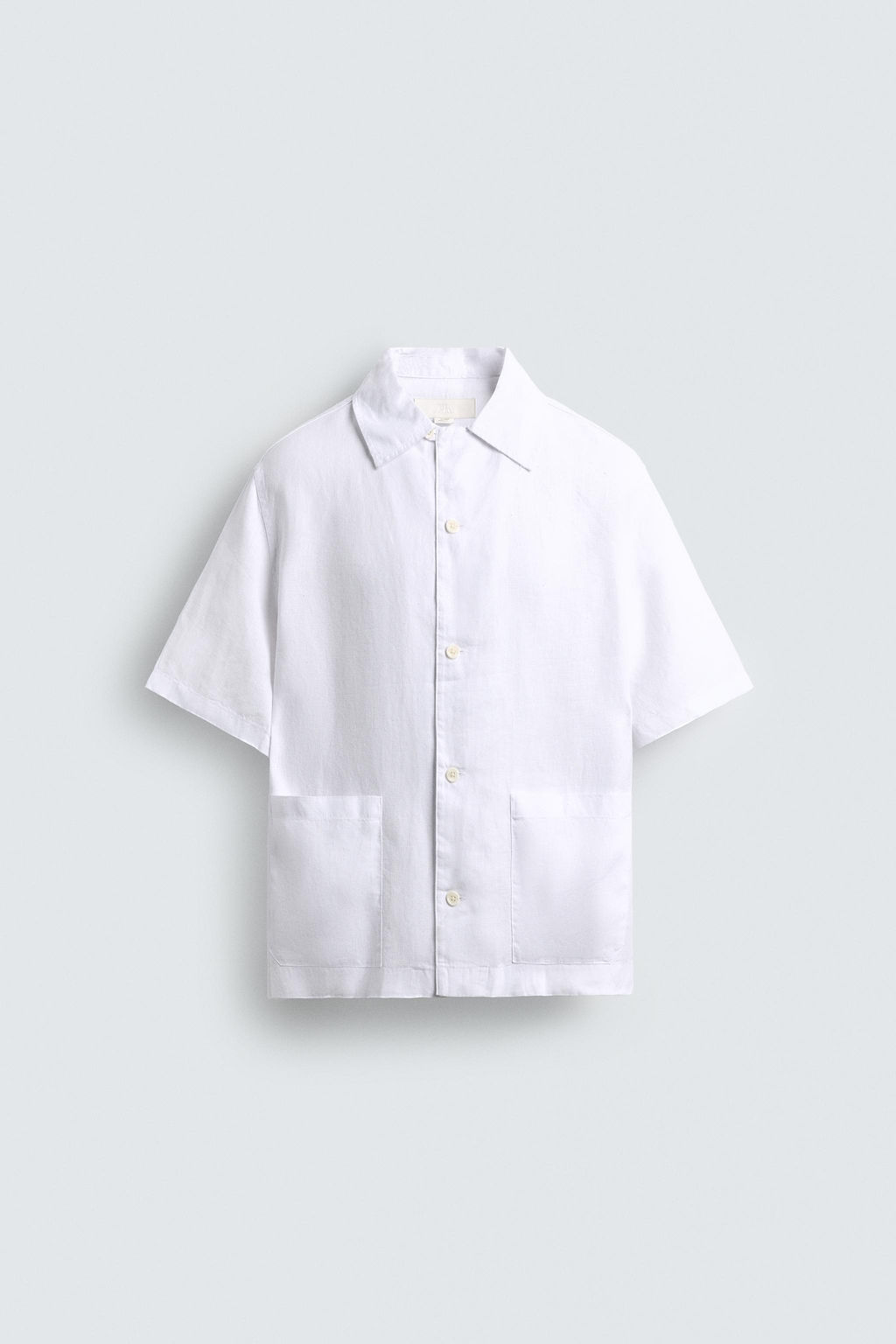 100% HEMP RELAXED FIT SHIRT - Zara фото 7