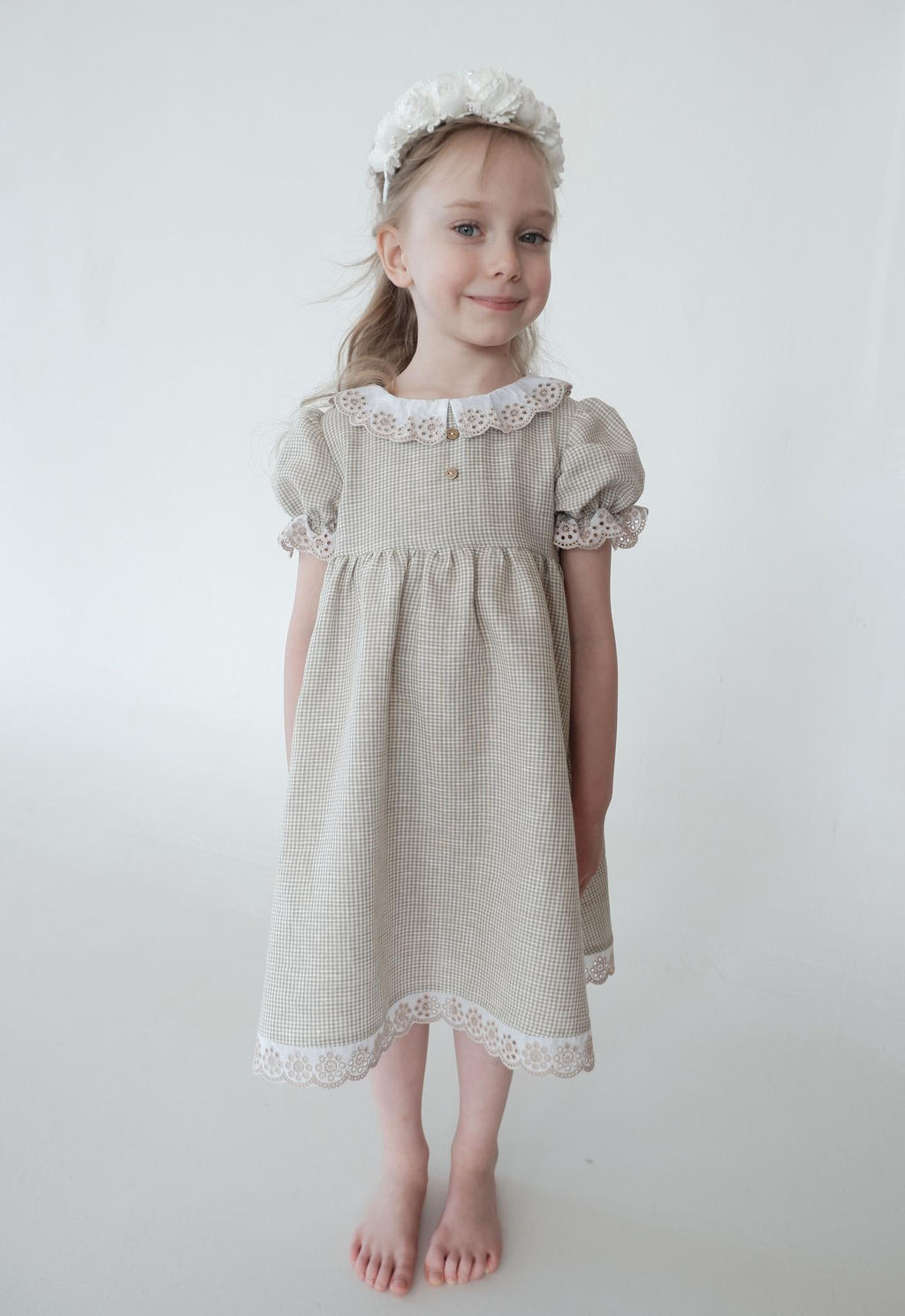 Платье для девочки Л19-3 Летти клетка