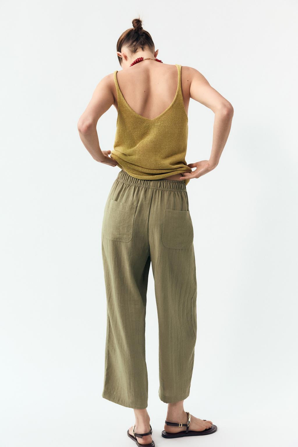 RUSTIC TROUSERS WITH ELASTIC WAIST - Zara фото 5
