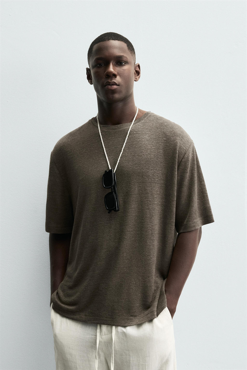 HEMP - VISCOSE T-SHIRT - Zara фото 2