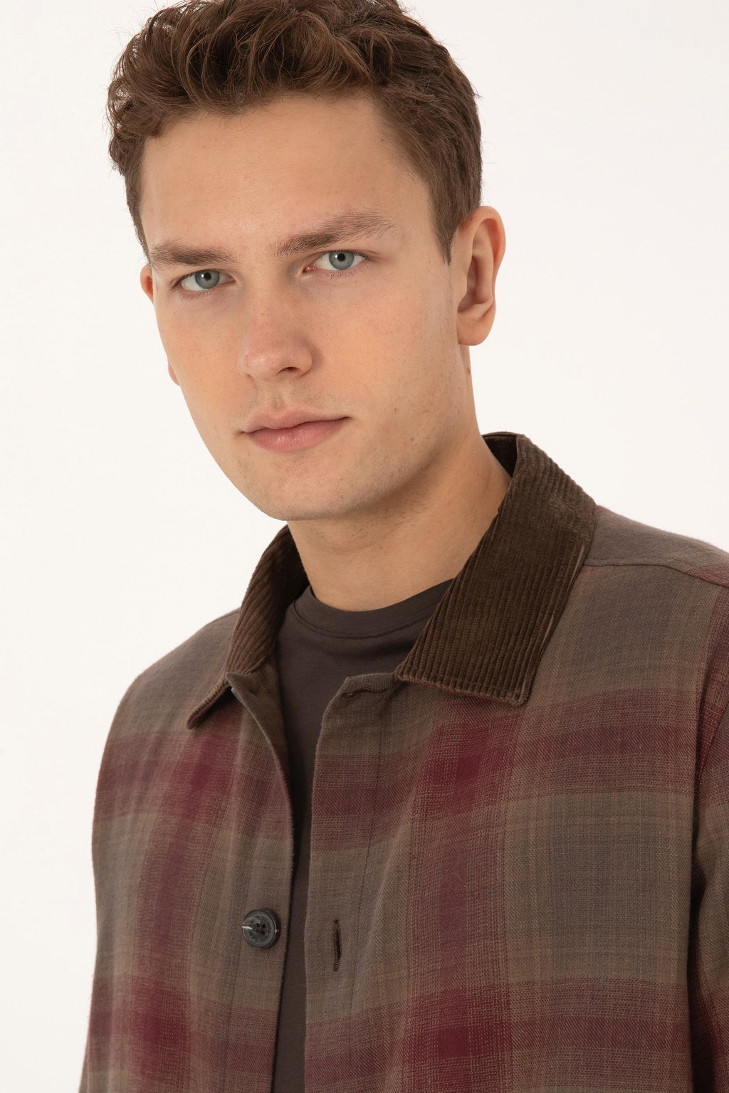 Erkek Kahverengi Ekoseli Bordo Cepli G_mlek - U.s. polo assn фото 2