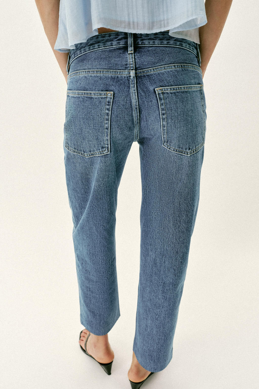 JEANS Z1975 SLIM TIRO ALTO / Azul - Zara фото 7