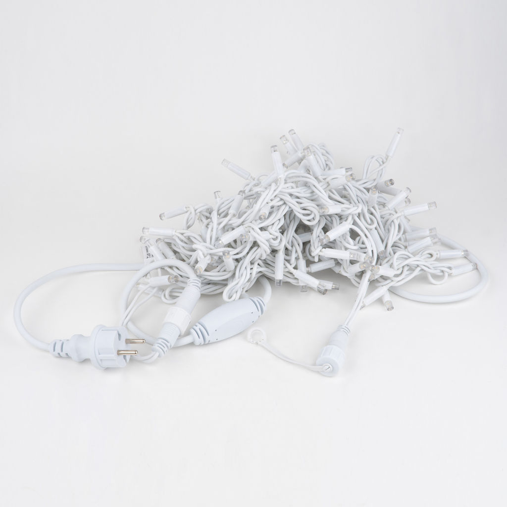 ULD-S1000-120/SWK WHITE IP67 Гирлянда светодиодная со статическим свечением, 10м. Соединяемая.120 светодиодов. Белый свет. Провод белый. ТМ Uniel - Volpe фото 6