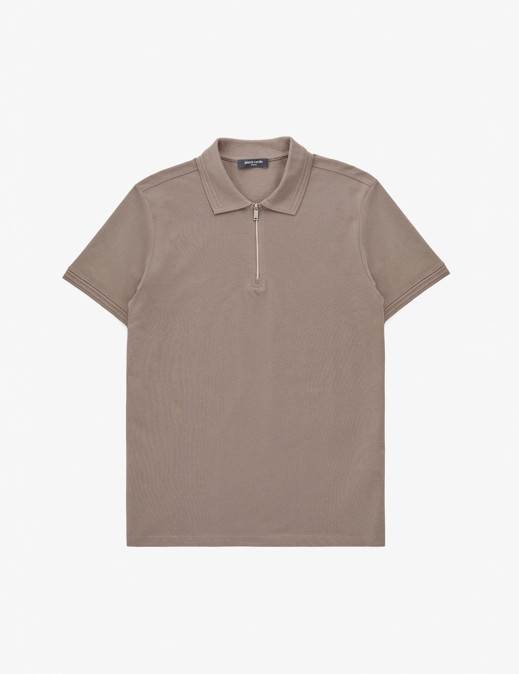 Koyu Vizon Slim Fit %100 Pamuk K_vr_lmaz Polo Yaka Basic Ti__rt