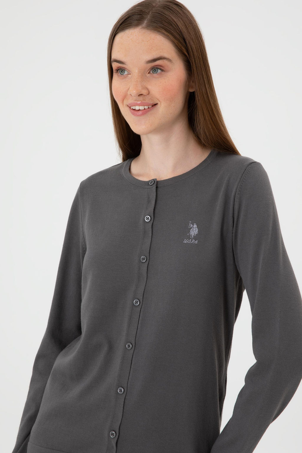 Kad_n Gri Basic Triko H_rka - U.s. polo assn фото 2