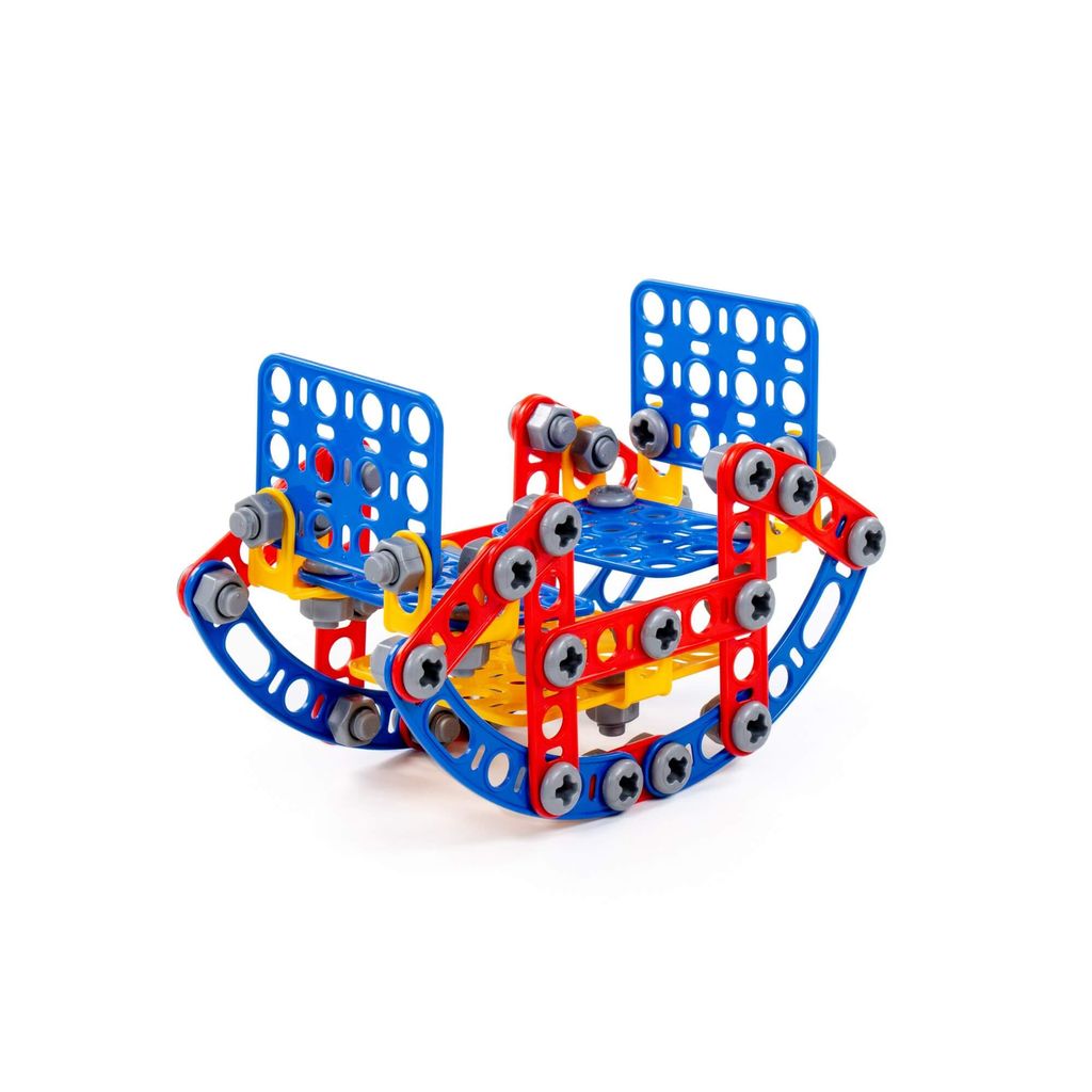 Конструктор Изобретатель - Качели №2 (121 элемент) (в пакете) - Полесье фото 4