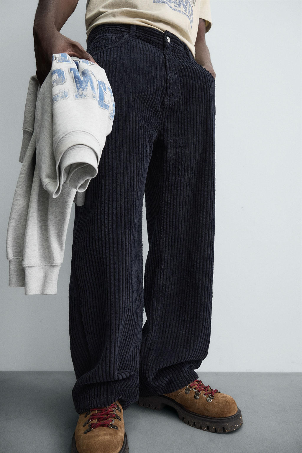 BAGGY FIT CORDUROY TROUSERS - Zara фото 4