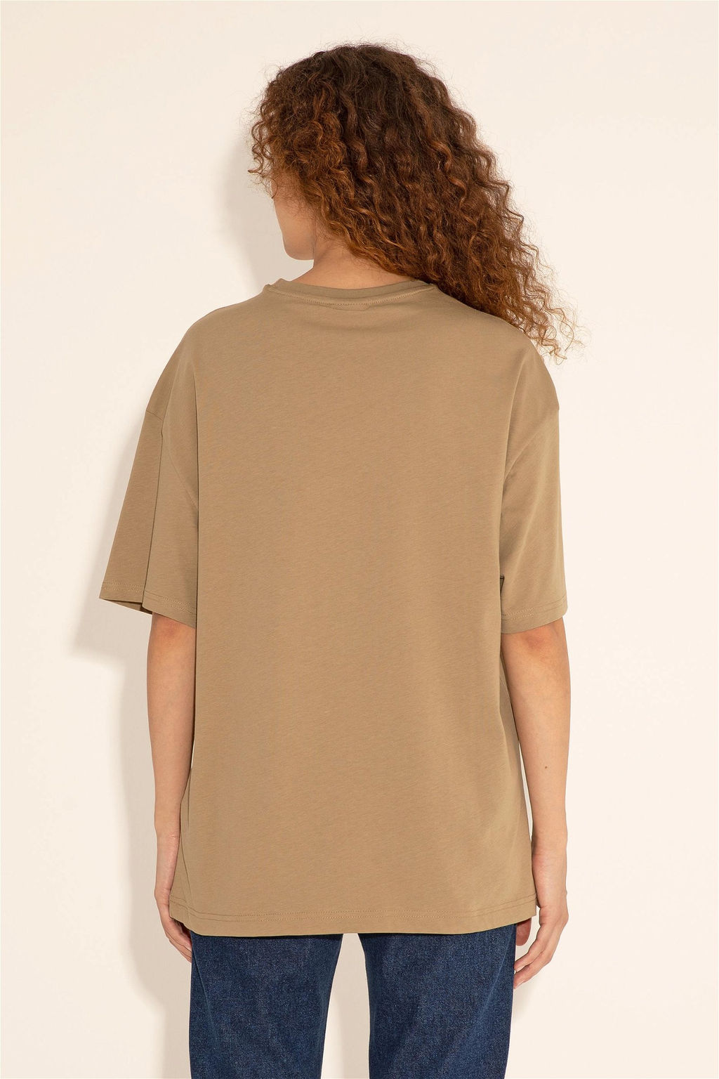 Футболка U.S. Polo Assn цвета хаки из хлопка  фото 4