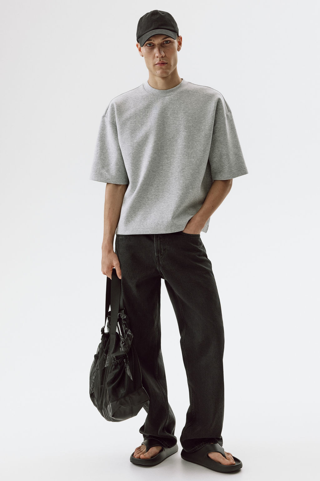 Camiseta efecto neopreno Oversized Fit - H&m фото 5